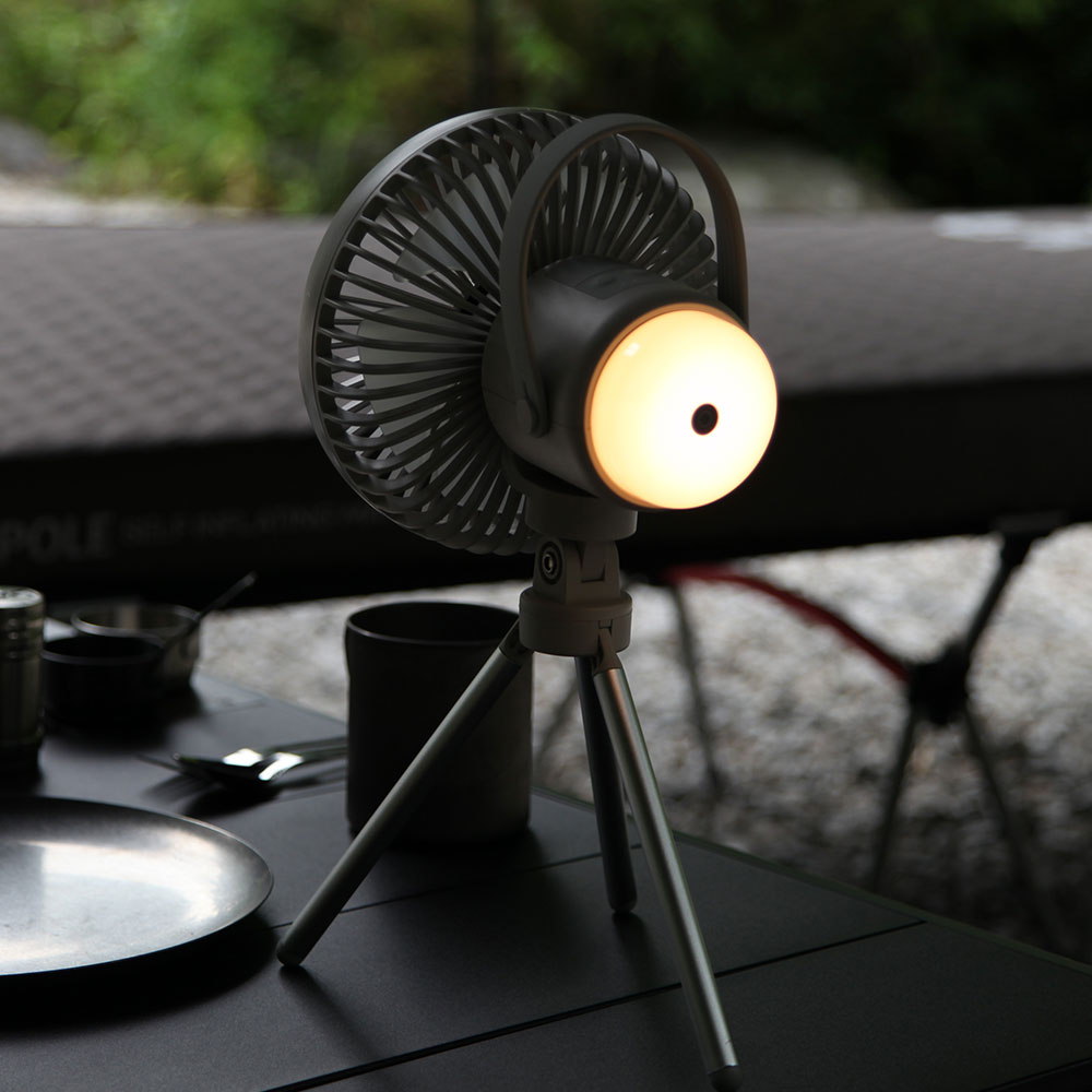 Poong Feel 캠핑 서큘레이터 탁상용 무선 충전식 보조배터리겸용 랜턴 무드등 실링팬 제품 이미지