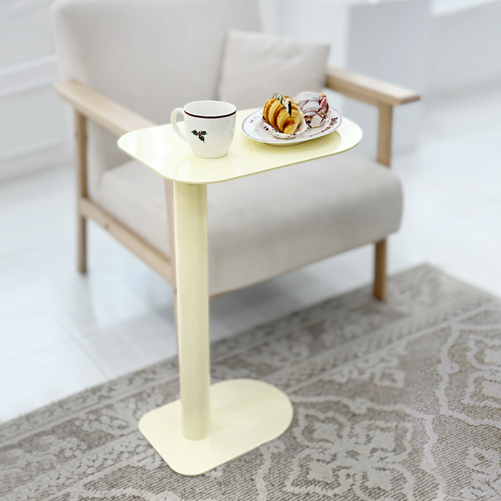 에코프랜 철제 사이드테이블 쇼파 침대 옆 틈새 미니 협탁 노트북 거실 간이 테이블