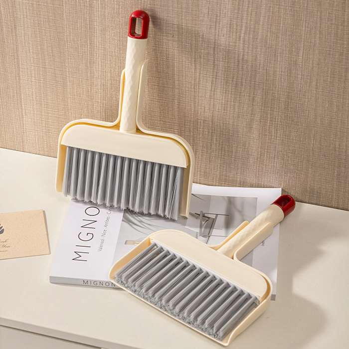 테이블 미니 핸즈 빗자루+쓰레받기, 1세트 - 상세 이미지 2