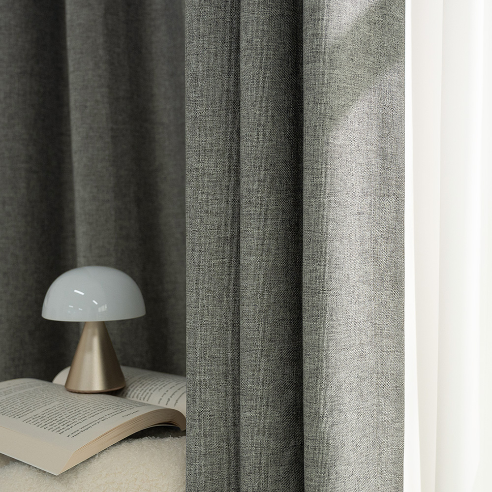 브리즈 형상기억 암막커튼 거실 안방 방한 린넨 핀형 150x200