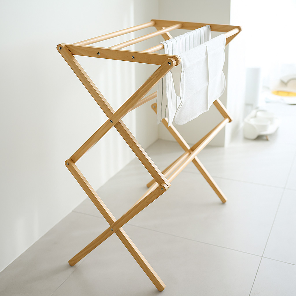 빨래건조대 원목 접이식 실내용 이불 수건 다용도 건조대