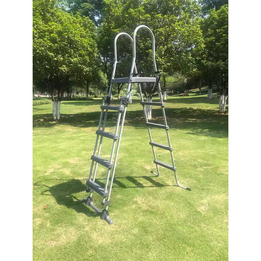 수영장 사다리 안전 손잡이 계단 풀장 이동식 설치 3단 사다리 (117CM 이하) - 상세 이미지 5