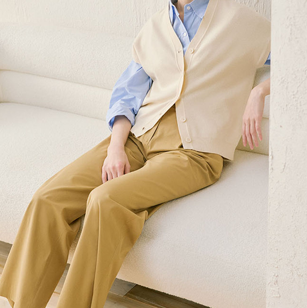 봄 텐셀 코튼 팬츠 - 상세 이미지 5