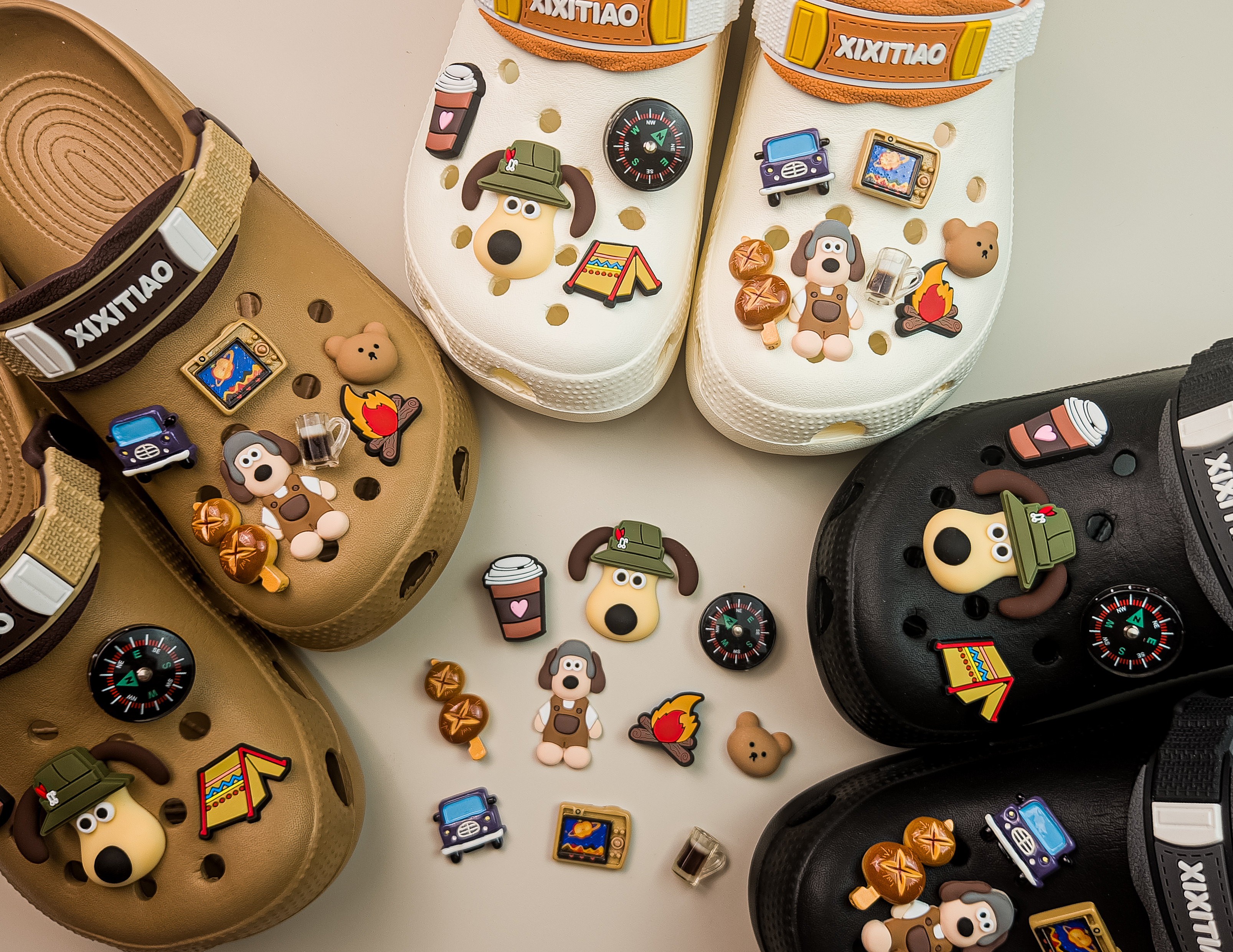 크록스 지비츠 세트 그로밋 자비츠 야구 테니스 캠핑 즈비츠 지비추 신발꾸미기