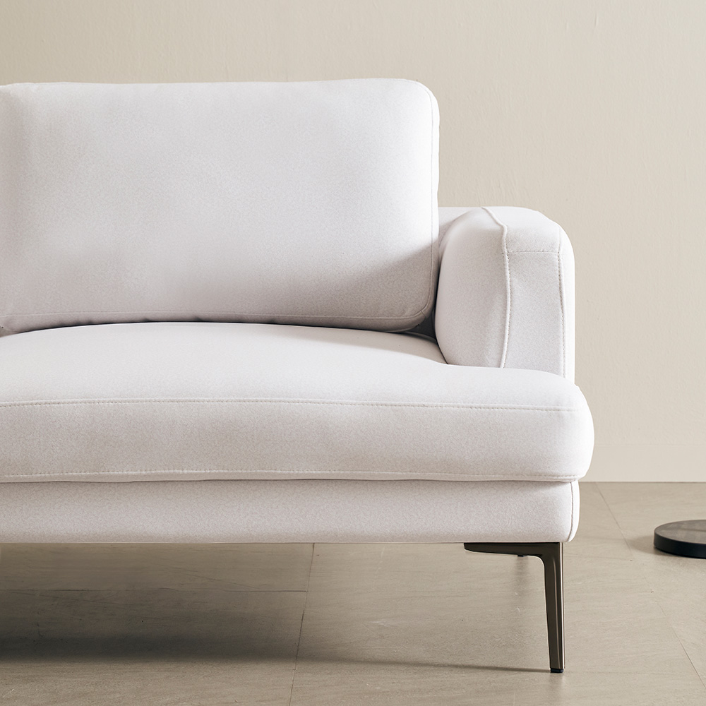 (북유럽풍) 보루네오 키보 기능성 이지클린 아쿠아텍스 패브릭 소파 오프 화이트, 3인용