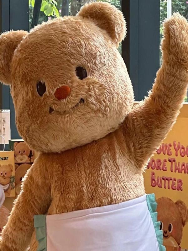 대형 곰돌이 인형탈 개업 공연 곰인형 할로윈 알바 머리 - 상세 이미지 5