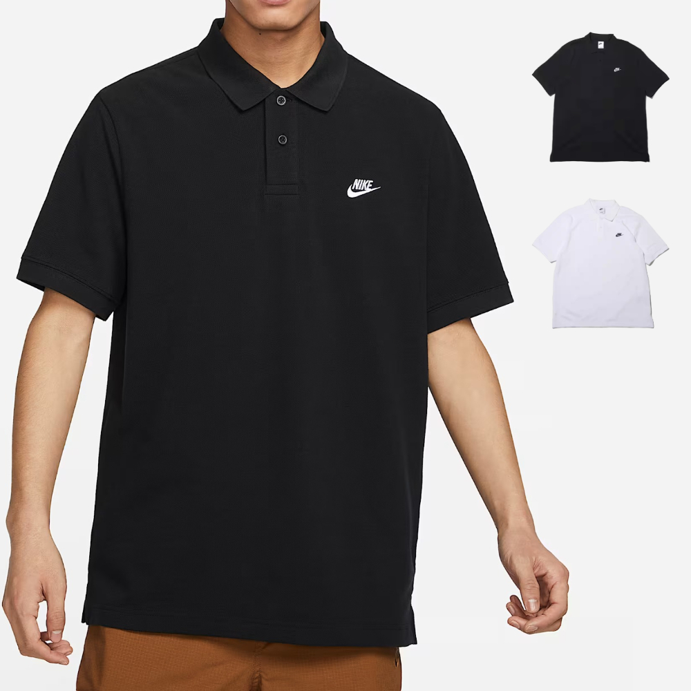 나이키 카라티 반팔 폴로 티셔츠 드라이핏 화이트 블랙