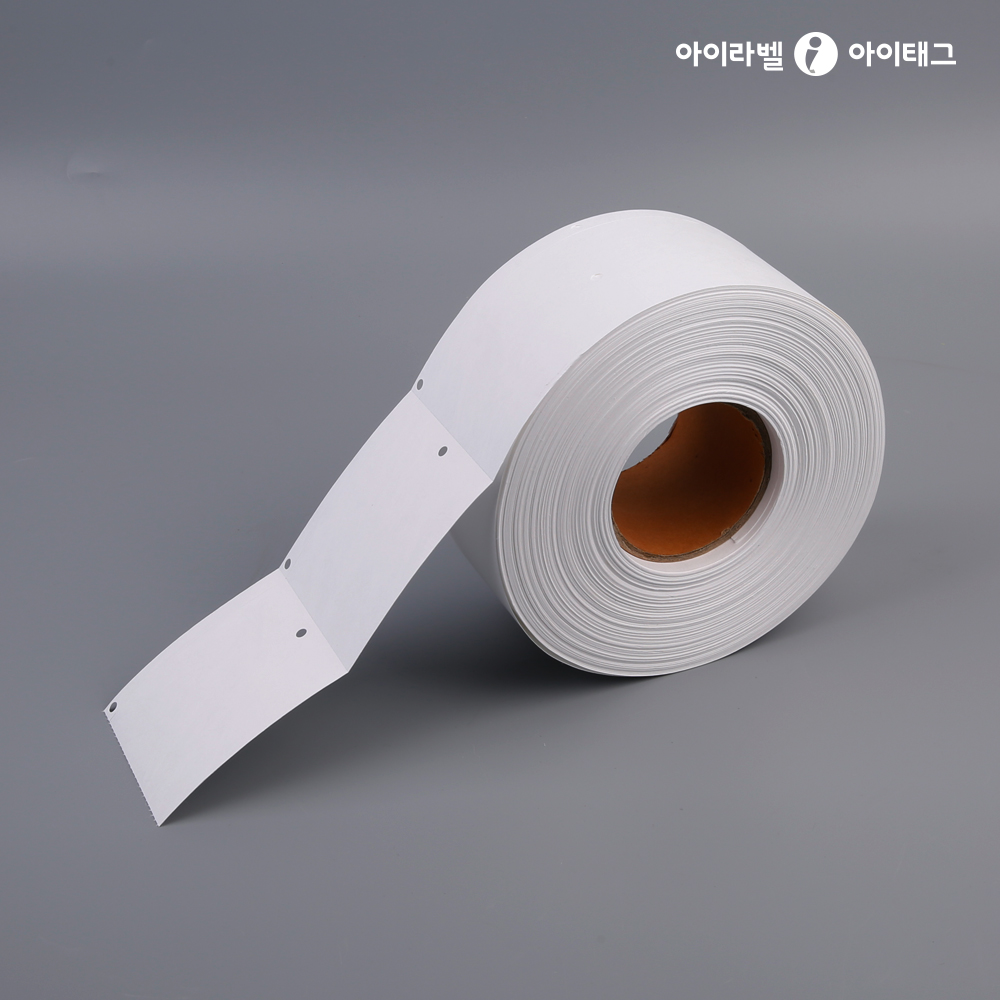 [아이태그] 비점착 더 롤태그 흰색 방수 타이벡 / TRLS9051TK