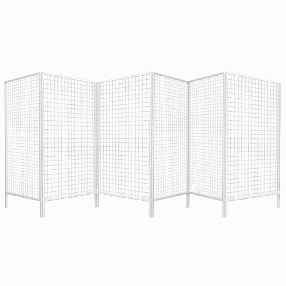 철망 파티션 메쉬망 스탠드 가벽 조립식 미술 진열대 180x90cm - 상품 이미지