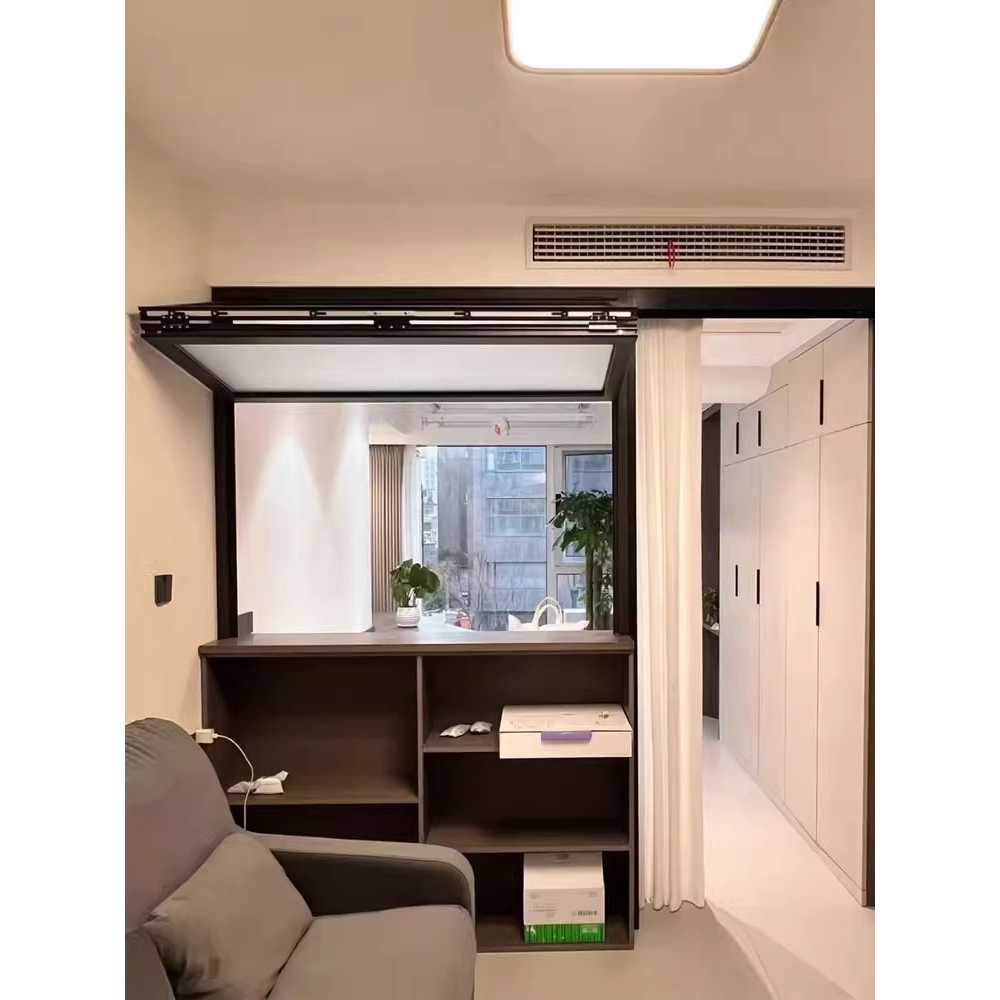 폴딩 창문 세로 샷시 채광창 상가 창호 슬라이딩 점포 - 상세 이미지 3