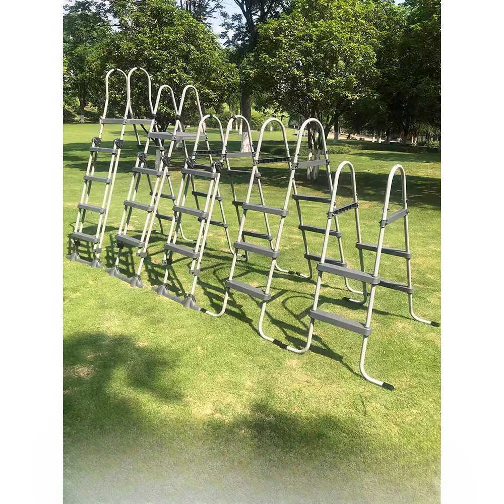 수영장 사다리 안전 손잡이 계단 풀장 이동식 설치 3단 사다리 (117CM 이하) - 상세 이미지 2
