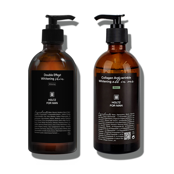 홀츠포맨 남성 남자 미백 스킨 토너 300ml 올인원스킨로션 300ml 2종 세트 주름개선 미백 기능성 화장품 이미지 1