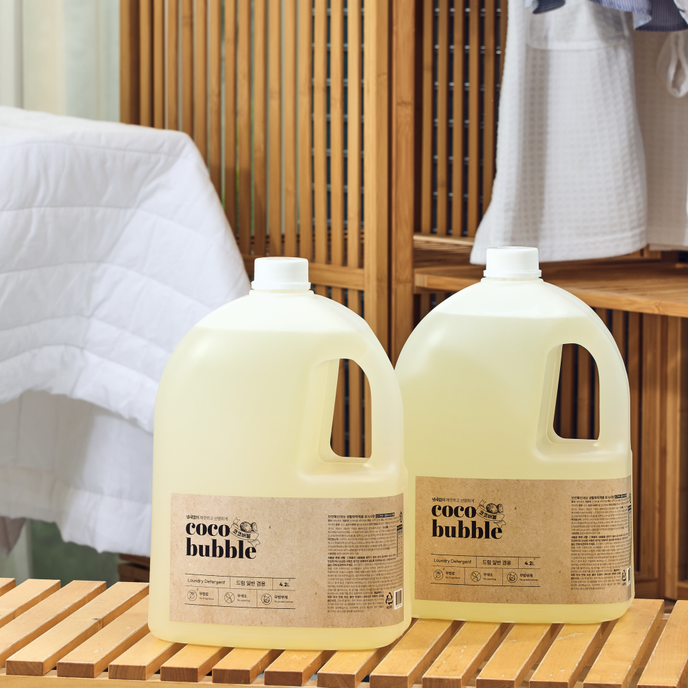 코코버블 세탁세제 4.2L 실내건조 천연중성세제 빨래쉰내제거 땀냄새제거