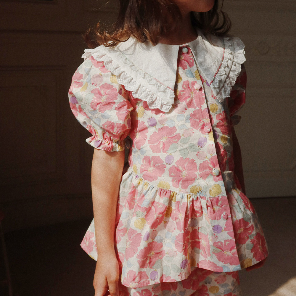 콩제슬래드 키즈 코어 칼라 셔츠 KS102850 FLEUR ANGLAISE - 상세 이미지 3