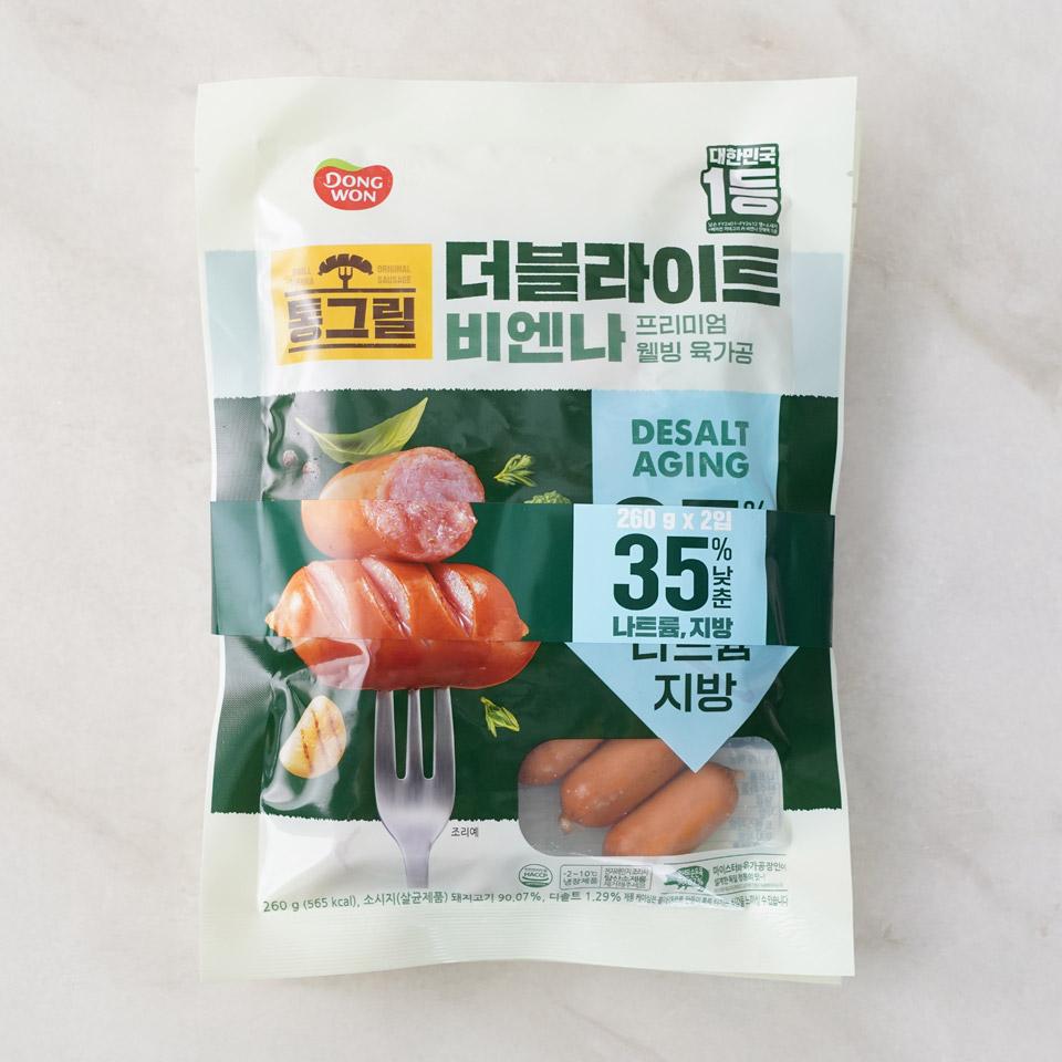 메가마트 동원 통그릴 더블라이트 비엔나 260gx2 - 상품 이미지