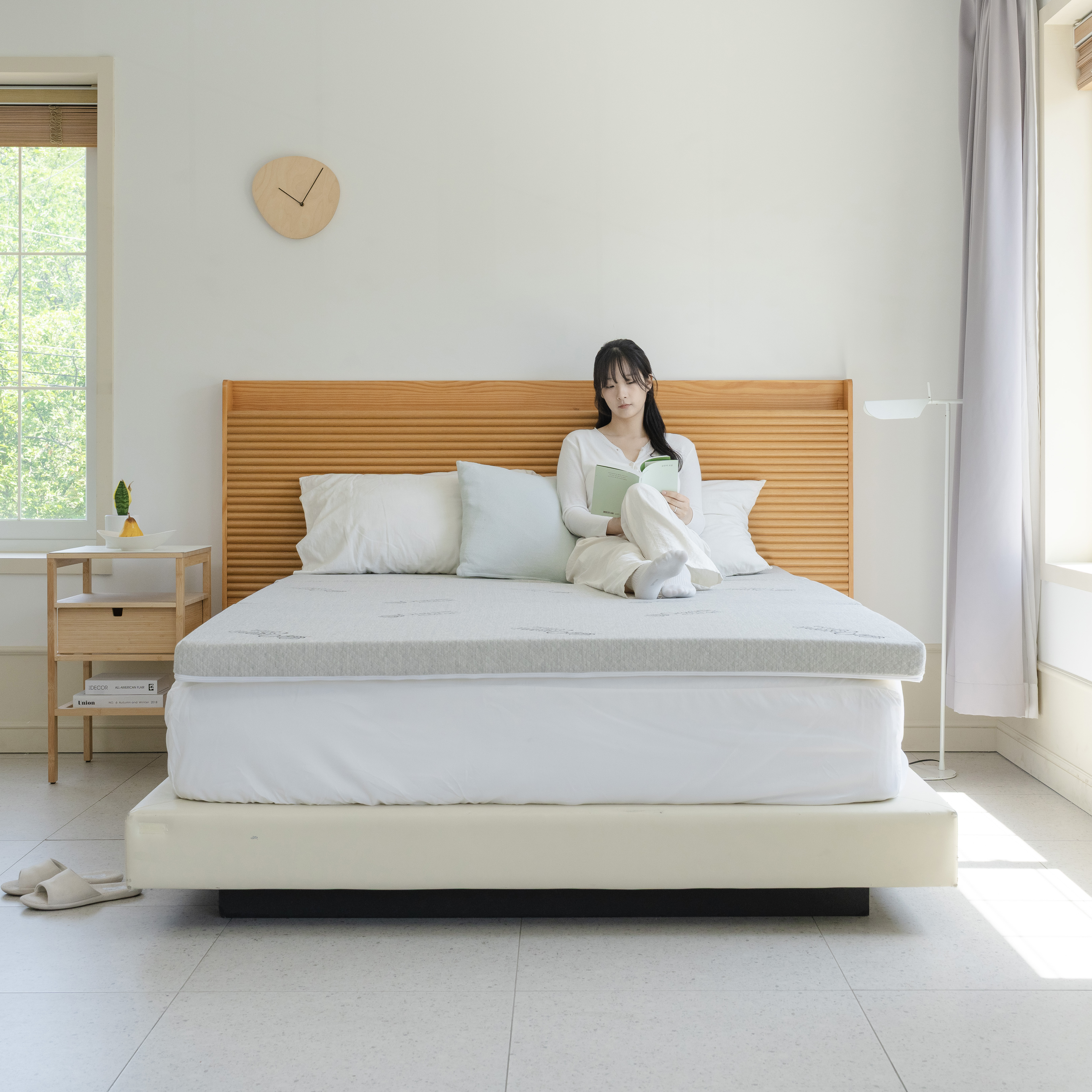 딥코어 3단 접이식 매트리스 1인용 허리에 좋은 단단한 바닥 수면 매트 5cm MS