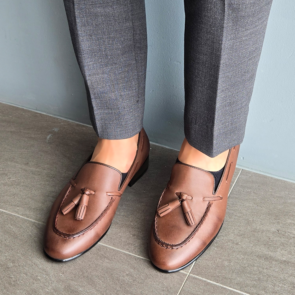 맞춤제작 말라디 테슬로퍼 소가죽 수제화 240 290mm