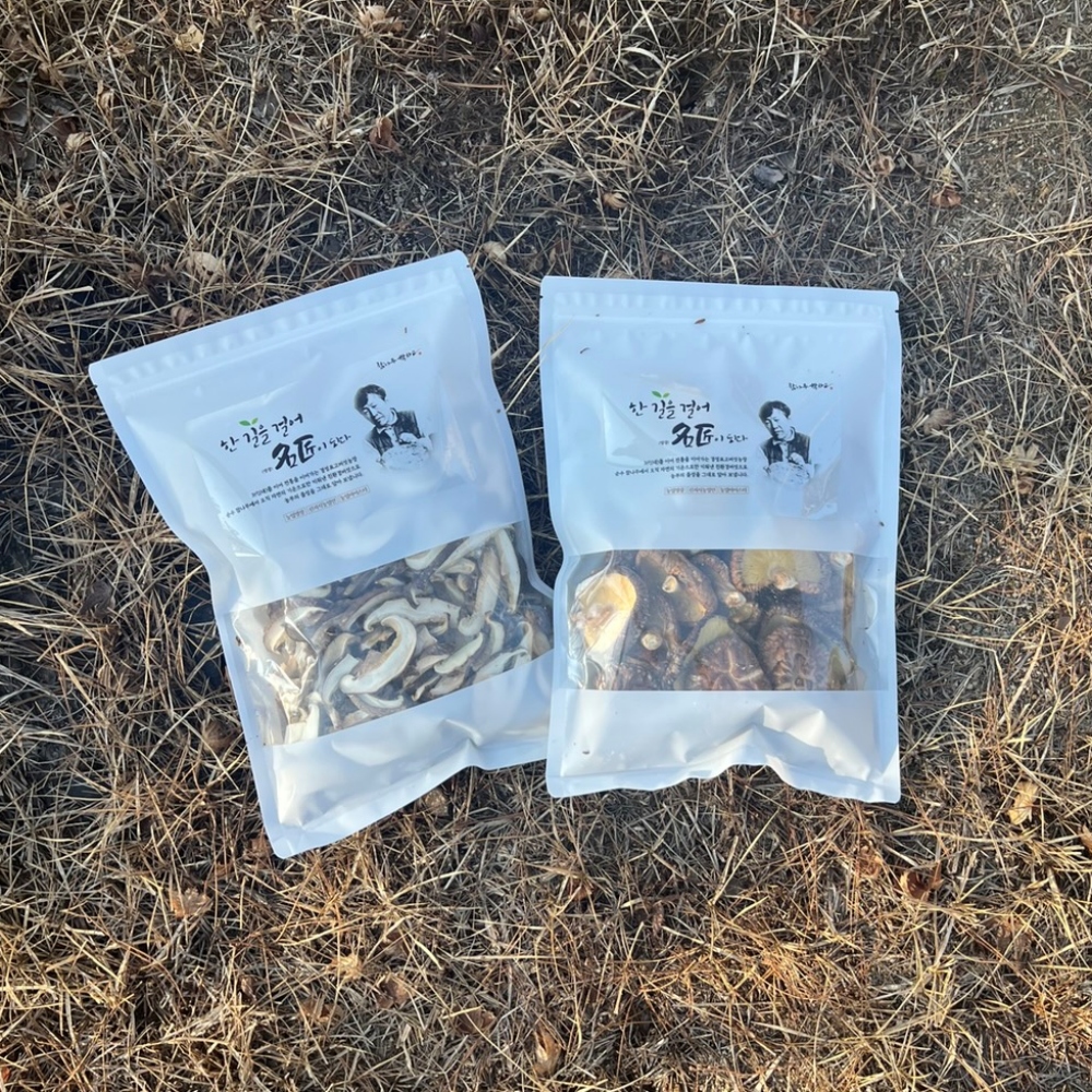 참나무 표고버섯 유기농 슬라이스 건표고버섯 통 건표고버섯(200g) 제품 이미지