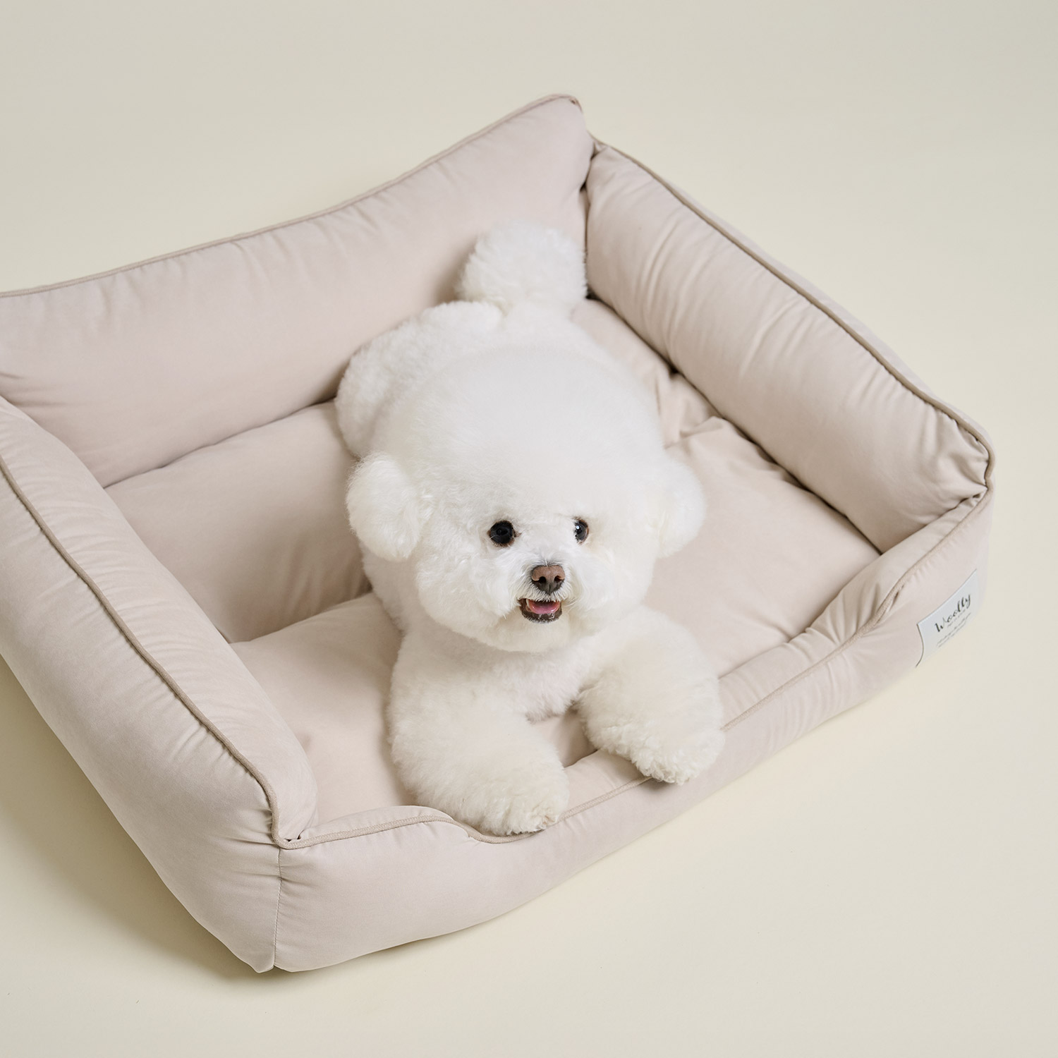 울리 베이직 사각 강아지 애착 방석 고양이 쿠션 S