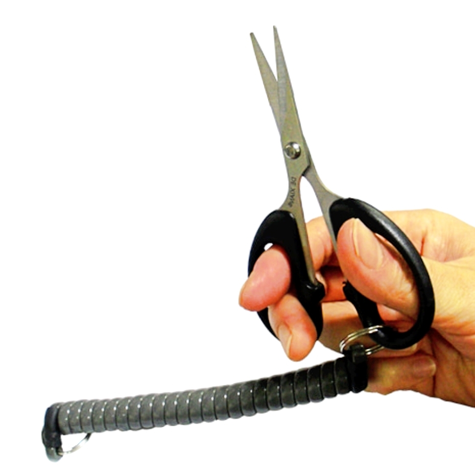 다용도작업용전화선끈 양방향가위고정열쇠고리 공구정리스프링고리 70cm 1개입 - 상품 이미지