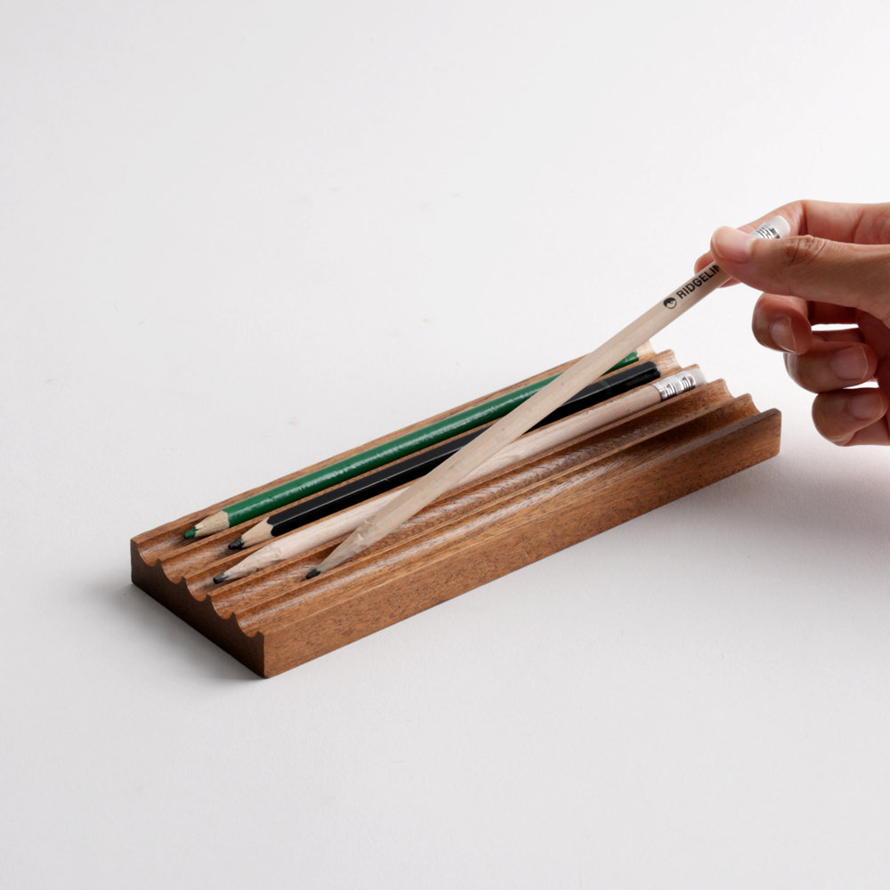 무디스워크 원목 펜트레이 펜꽂이 연필 꽂이 연필 펜 접시 우드 나무