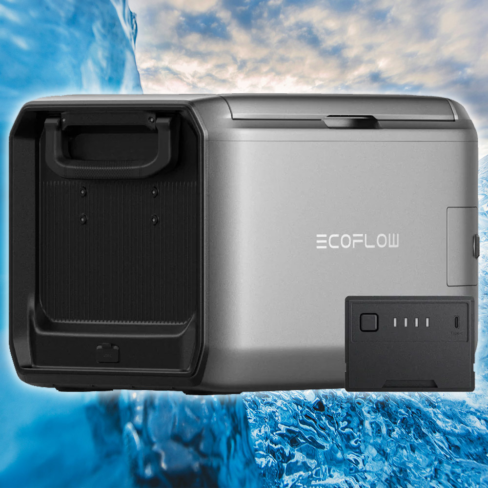 에코플로우 휴대용냉장고 글레시어 캠핑 냉장기 55L, 55배터리포함