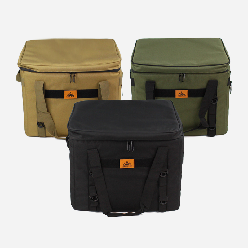 KOOLMAN 쿨맨 캠핑 보냉가방 아이스쿨러백 대용량 40L, 골든브라운