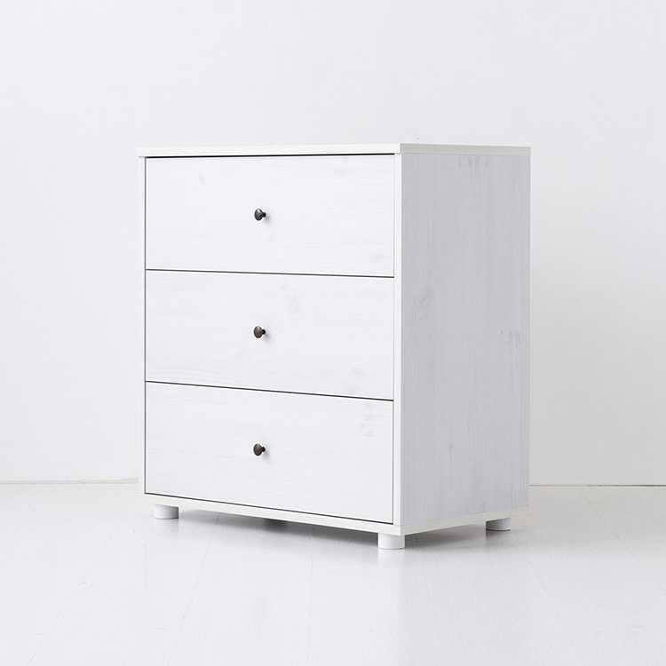 밀캄 서랍장 CHM7570 700x400x750mm, 3단, 화이트파인베니어 9726.0725 - 상세 이미지 2