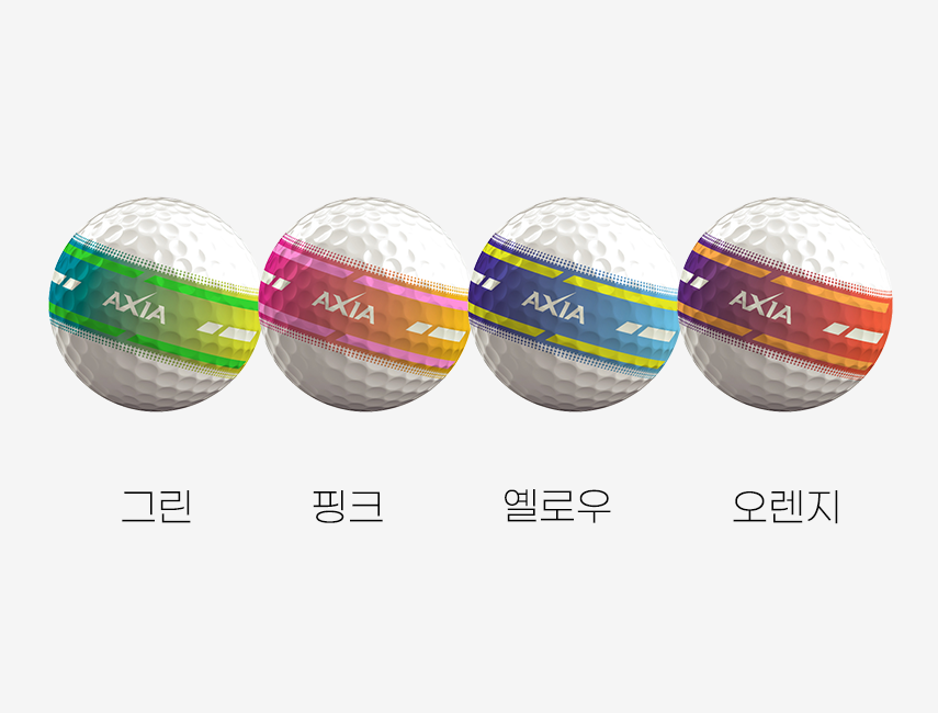 볼빅 엑시아 네온 3피스 야광 골프공 12구 UV램프 세트 퍼팅라인 야간 골프 인쇄 선물 포장 쇼핑백 이미지 7