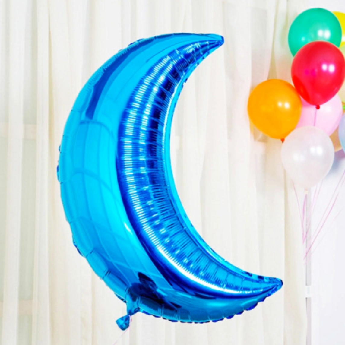 달모양은박풍선 초승달은박헬륨풍선 17인치 8색상 생일파티헬륨장식 - 상품 이미지