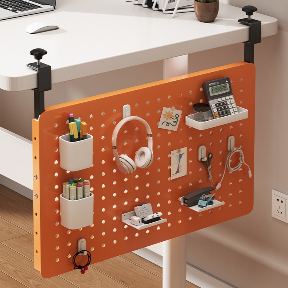 철제 무타공 책상타공판보드 타공보드 무타공걸이 다용도걸이 타공철판 책상정리대