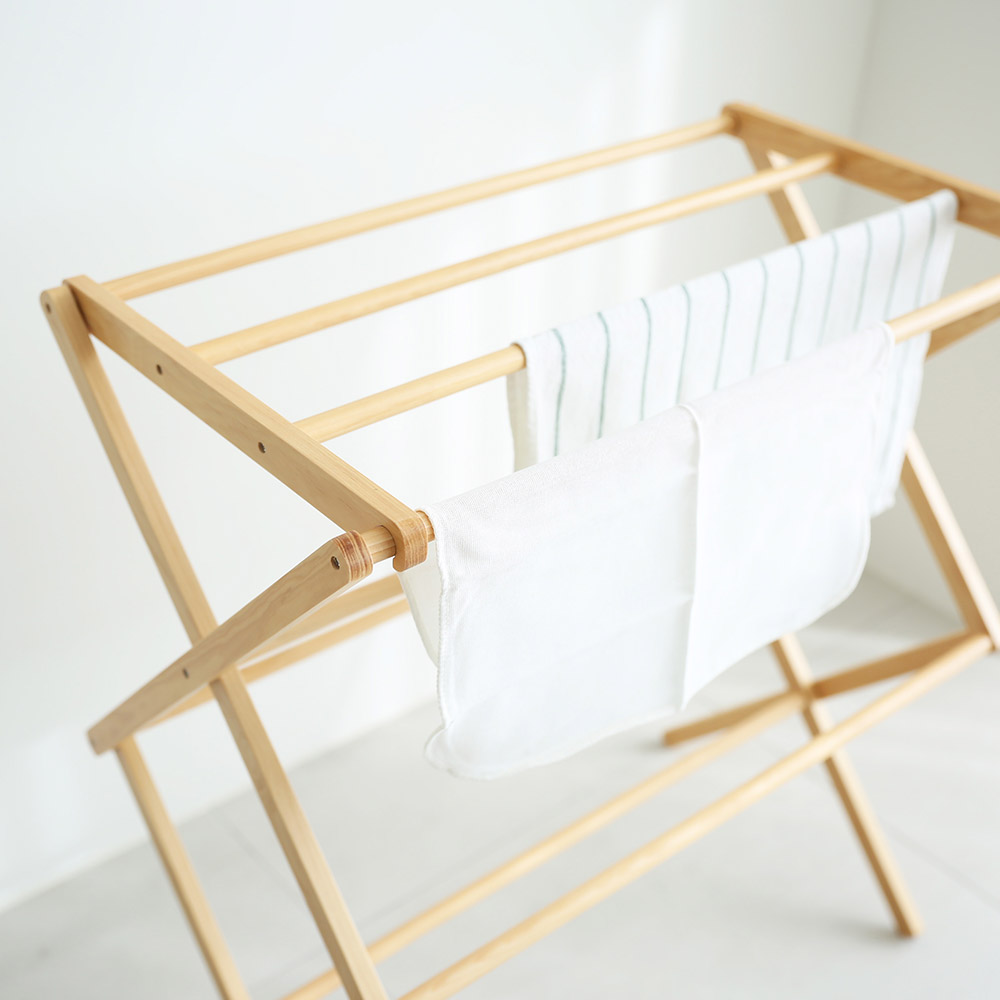 빨래건조대 원목 접이식 실내용 이불 수건 다용도 건조대