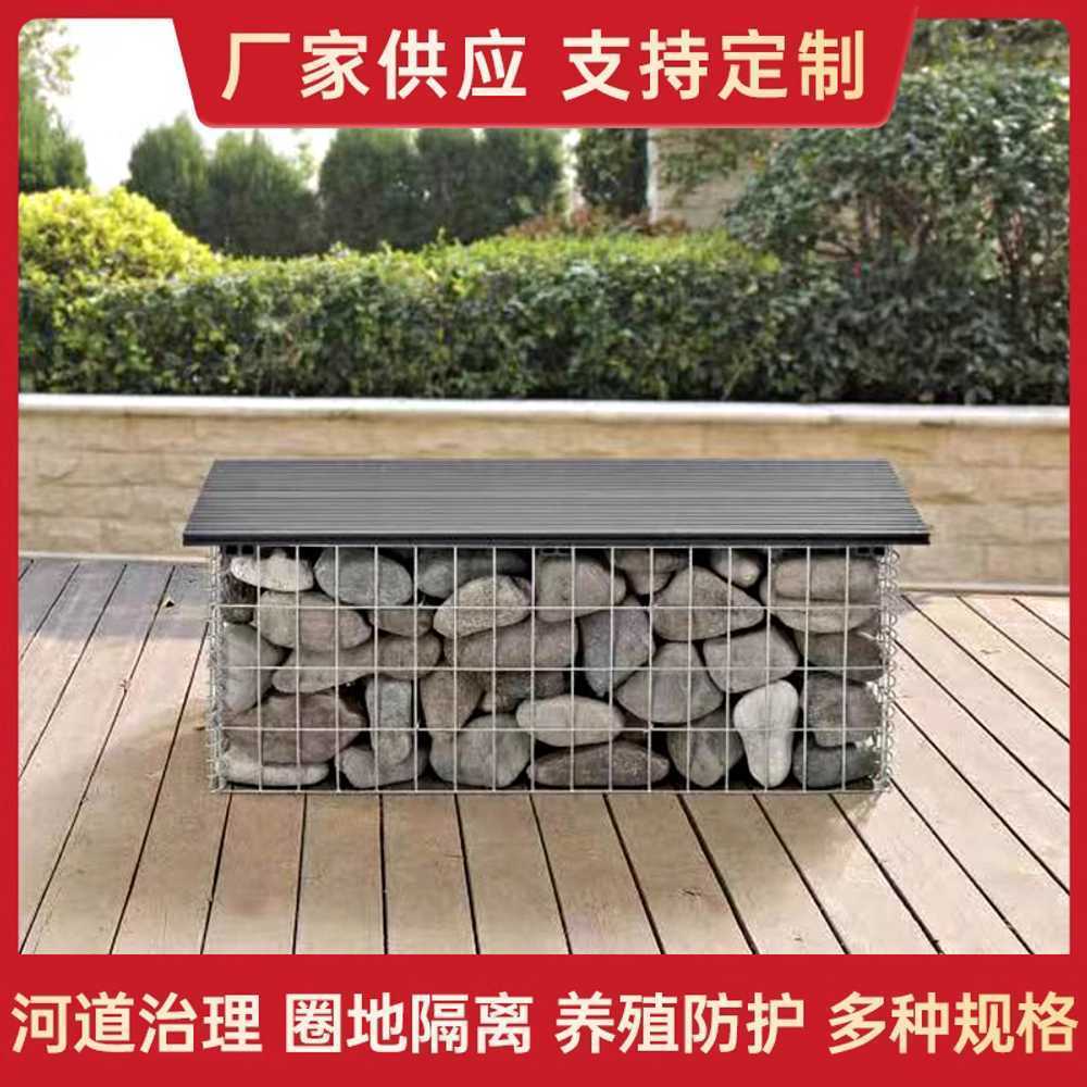 돌철망 돌담 펜스 울타리 돌벽 케이지 화단 담장 사각 1x1x1m 10x10cm - 상세 이미지 3