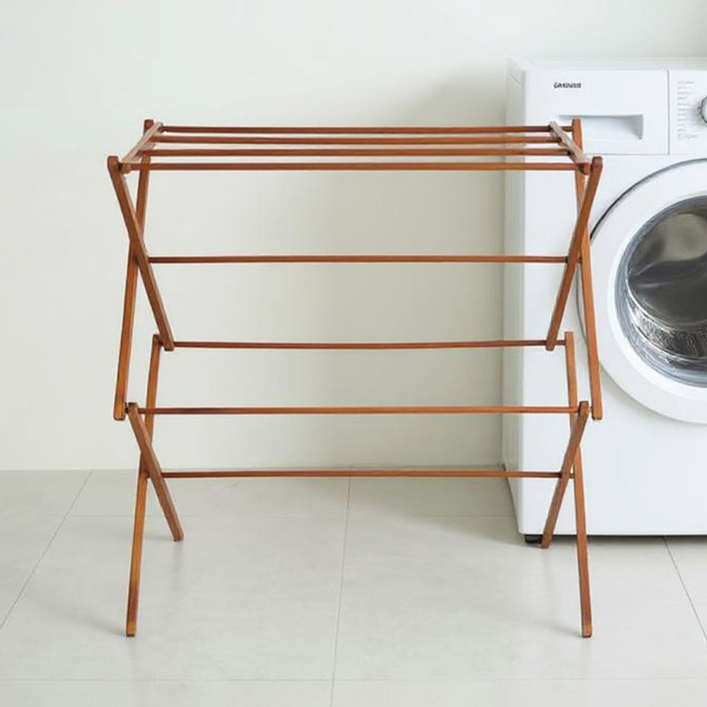 빨래건조대 원목 접이식 실내용 이불 수건 다용도 건조대