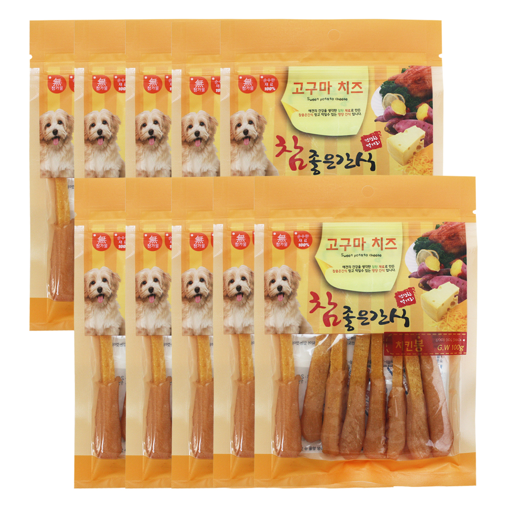 헬로도기 고구마치즈 강아지고구마 말랭이 건조 간식 오리말이, 100g, 1개 - 상세 이미지 2