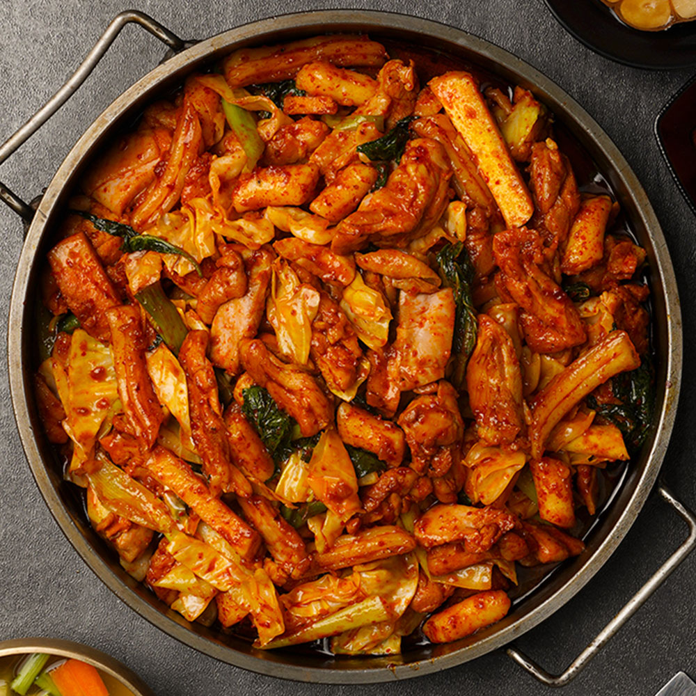 국내산 춘천닭갈비 1kg 푸짐한 4종류 닭다리살 닭갈비 캠핑음식 밀키트 - 상품 이미지