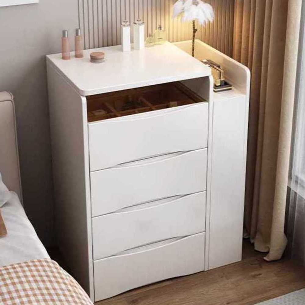 좁은 화장대 거울 미니콘솔 미니화장대 원룸 틈새 사이드 캐비닛형 62cm - 상품 이미지