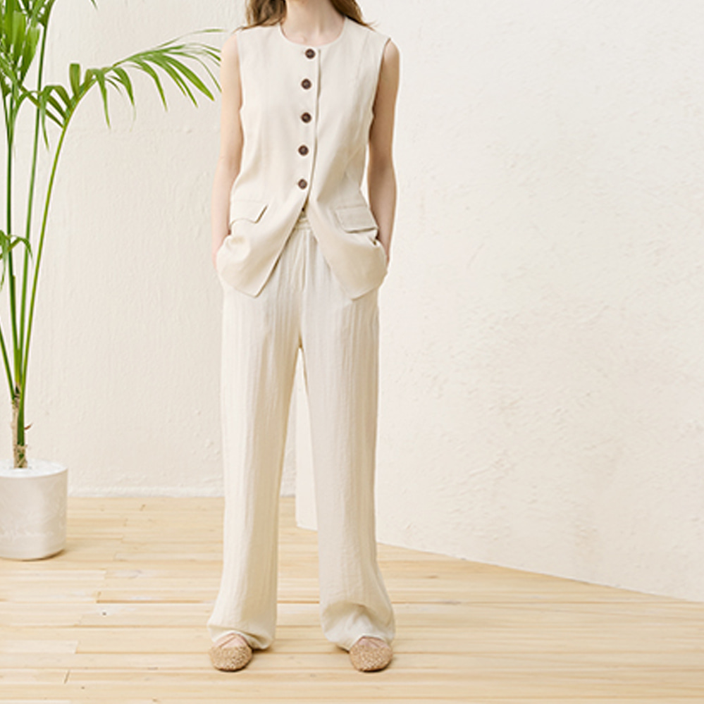 프렌치린넨 팬츠 4종 세트 - 상세 이미지 5