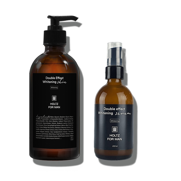 홀츠포맨 남성 남자 미백 스킨 토너 300ml 미백 에센스 100ml 2종 세트 화이트닝 세럼 기능성 화장품 - 메인 이미지