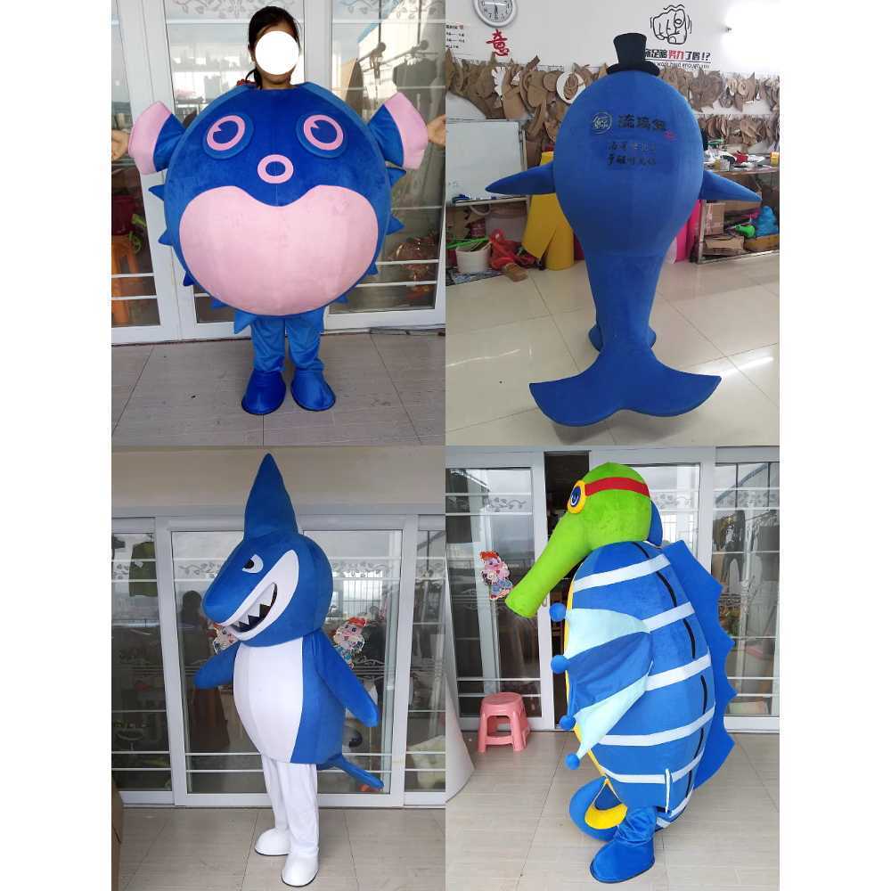 물고기 인형탈 바다 동물 상어 문어 불가사리 캐릭터 오렌지(클라운피쉬) (150-180cm) - 상세 이미지 2