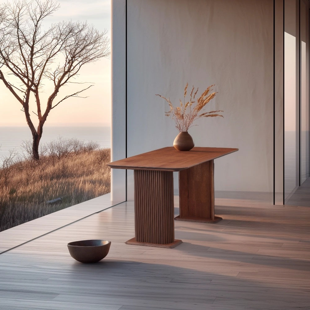 원목 4인용 식탁 세트 쇼파 식탁 나무 주방 낮은 식탁 테이블 의자 4개 세트