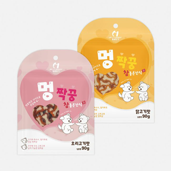 헬로도기 멍짝꿍 강아지훈련용간식 노즈워크간식 오리고기, 90g, 1개 - 상세 이미지 2