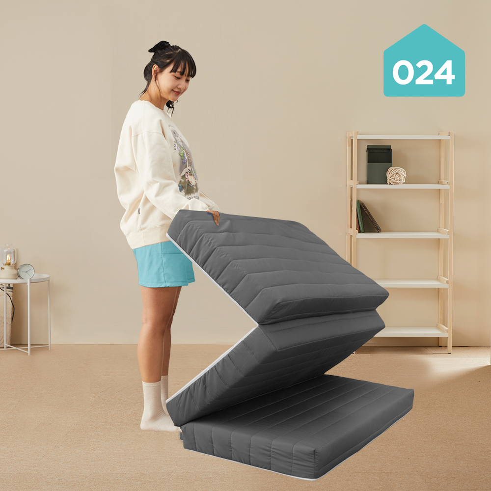 024홈 국민토퍼 3단 접이식 매트리스 푹신한 8cm 멀티싱글