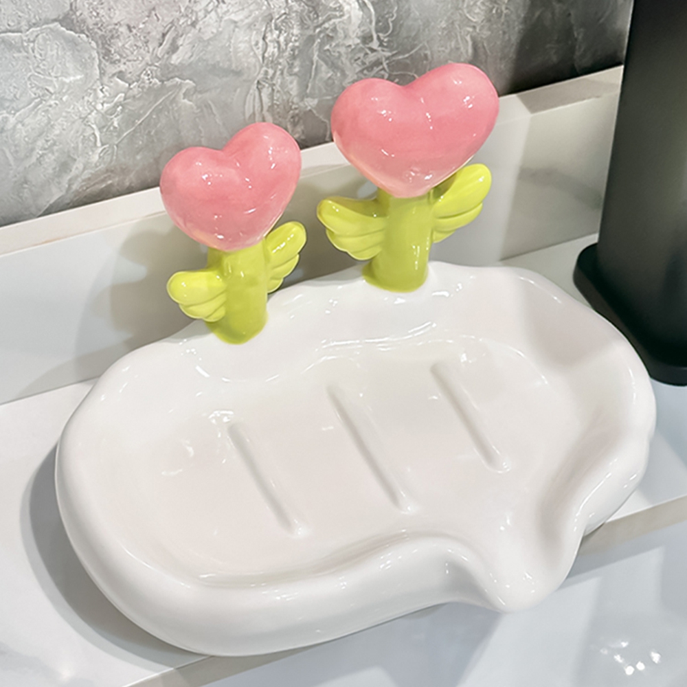 세라믹 비누거치대 화장실 욕실 비누곽 받침대 케이스 홀더