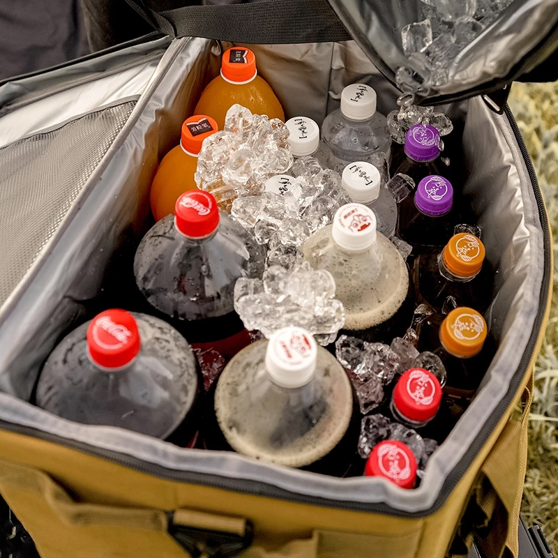 KOOLMAN 쿨맨 캠핑 보냉가방 아이스쿨러백 대용량 40L, 골든브라운