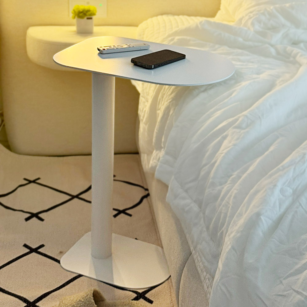 에코프랜 철제 사이드테이블 쇼파 침대 옆 틈새 미니 협탁 노트북 거실 간이 테이블