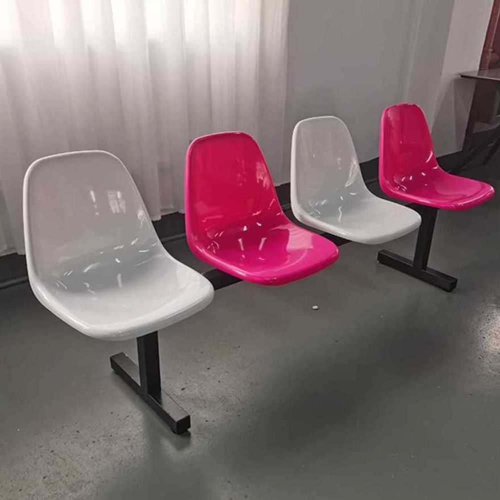 플라스틱 벤치 4인용 컬러 버스정류장 야구장 관람석 - 상품 이미지