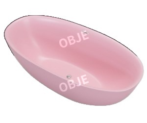 오브제 고급 아크릴 욕조 단열 욕조 블루 오렌지 원피스형 호텔 B&B 맞춤형 이미지 6