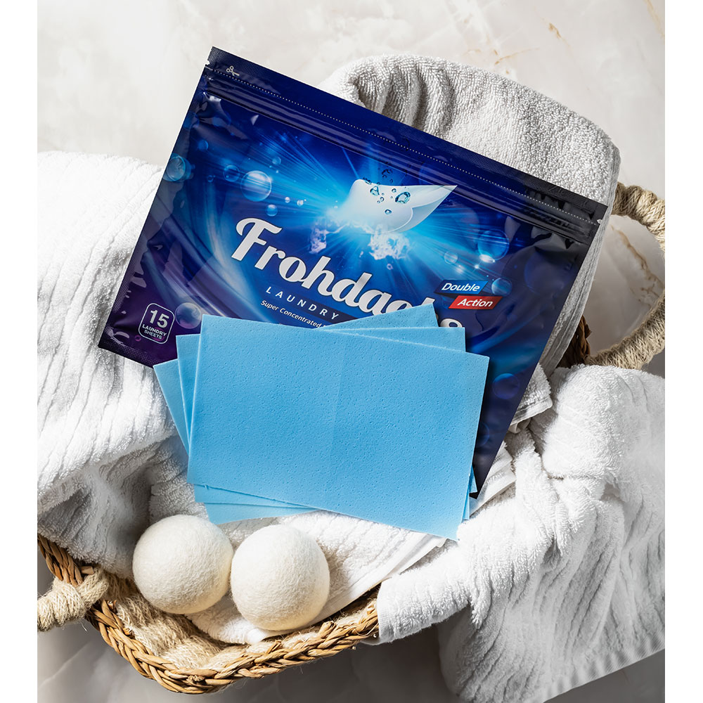 프로닥스 고농축 더블액션 시트세제 세탁세제 30매x3팩(총90매) /통돌이세탁기 드럼세탁기 공용 종이세제