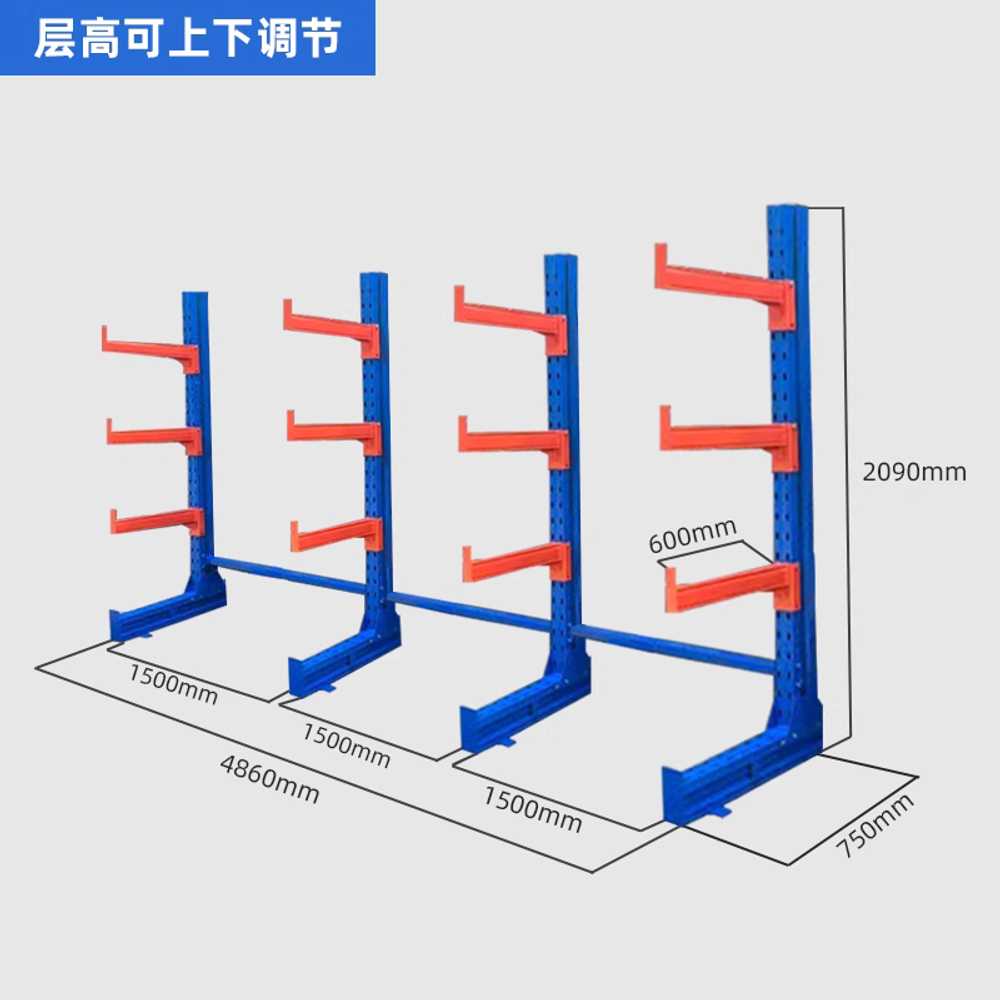 파이프랙 파이프렉 진열대 캔틸레버 각목 다이 스탠드 150cm - 상세 이미지 3